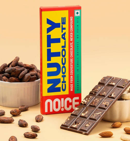 NOICE Nutty Chocolate (Almond & Pista) (Made From Couverture Chocolate)