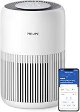 Philips AC0950 Smart Wifi Air Purifier For Home,Real Time AQI Display,Covers Upto 300 Sqft(30M2) With CADR 250 M3/H,HEPA Filter With Activa Carbon,Scheduler Feature Connected With Air + APP,White