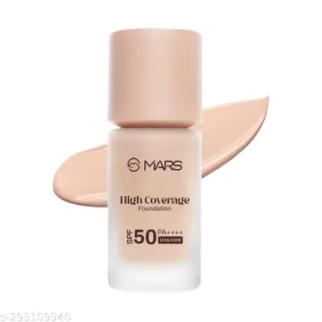 MARS SPF50 PA++++ High Coverage Liquid Foundation | Blemish Free & Blendable Foundation for Makeup (40ml) (SHADE-05)